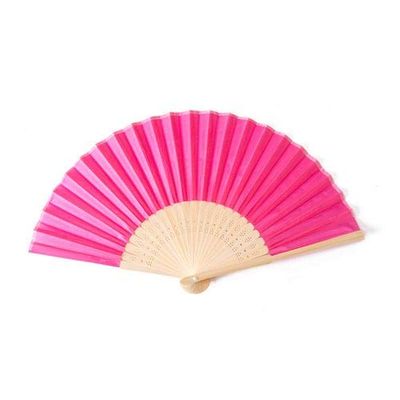 DUO ER 20/40pcs Personalized Screen-Printing Silk Hand Fan Wedding Fold Fan Vintage Fans Customized Wedding Favor (Color : Hot Pink no Bag, Size : 40pcs)