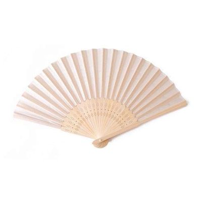 DUO ER 20/40pcs Personalized Screen-Printing Silk Hand Fan Wedding Fold Fan Vintage Fans Customized Wedding Favor (Color : Cream no Bag, Size : 40pcs)