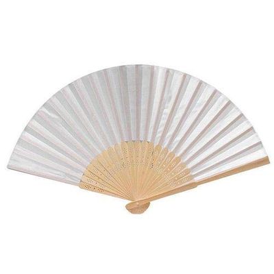 DUO ER 20/40pcs Personalized Screen-Printing Silk Hand Fan Wedding Fold Fan Vintage Fans Customized Wedding Favor (Color : White no Bag, Size : 40pcs)