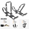 AA-Racks J-Style Bilateral Folding Kayak Carrier for Canoe, 180 Folding Motion Kayak Roof Rack for SUP,Surfboard and Ski Board on SUV, Car and Truck view 2