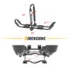 AA-Racks J-Style Bilateral Folding Kayak Carrier for Canoe, 180 Folding Motion Kayak Roof Rack for SUP,Surfboard and Ski Board on SUV, Car and Truck view 3