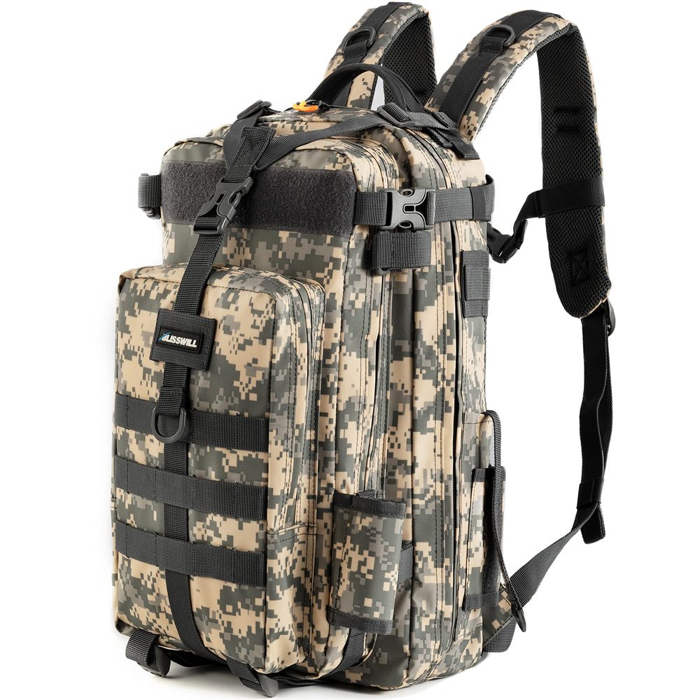 BLISSWILL Fishing Backpack Waterproof Backpack with Rod Holder-fish gear-fishing gifts for men