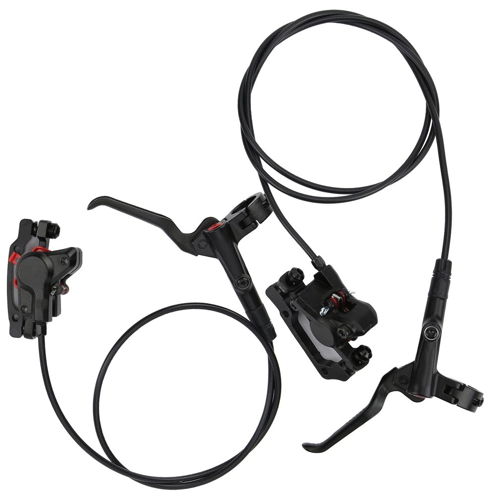 Keenso Hydraulic Disc Brake Set, 1 Pair Hydraulic Disc Brake Mountain Front and Rear Brake Levers Set & Parts & Parts
