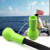 2Pcs Fishing Fighting Rod Holders Spherical Belly Top PU Material Fishing Pole Holder Fishing Rod Butt Cushion for Deep Sea Fishing Belly Top Light Weight Fishing Gear Accessories (Green/2Pcs) view 3
