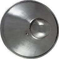 Medieval Plain Steel Buckler, 9"