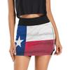 BGXW Womens Sports Skort Texas Lone Star Flag Barn Wood Summer Athletic Tennis Skirt Golf Skorts with Pockets view 3