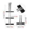 JLXJ 3 Steps Telescopic Ladder for Boat/Swimming Pool, Stainless Steel Dual Vertical Telescoping Tube Ladders for Marine Pontoon, Load: 200kg view 2