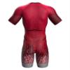 Sparx Mens Triathlon Suit - Aero Triathlon Suit Men - Short Sleeve Tri Suit Racesuit (2XL, Burgundy) view 4