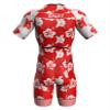 Sparx Mens Triathlon Suit - Aero Triathlon Suit Men - Short Sleeve Tri Suit Racesuit (2XL, Hisbiscus) view 4