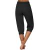 Maryia Women's Drawstring Athletic Crop Pants Gym Sports Chill Fleece Jogger Sweatpant Workout Quick Dry Shorts view 3
