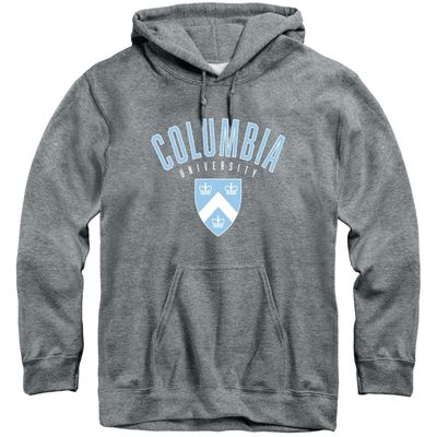 Barnesmith Columbia University Lions Hooded Sweatshirt, Heritage, Charcoal Grey, Medium