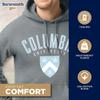 Barnesmith Columbia University Lions Hooded Sweatshirt, Heritage, Charcoal Grey, Medium view 3