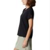 Columbia Women's Saphire Point Short Sleeve Tee, Black, XX-Large view 3