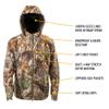 HOT SHOT Mens Camo Softshell Jacket  Realtree Edge Hunting Outdoor Apparel, X-Large view 2