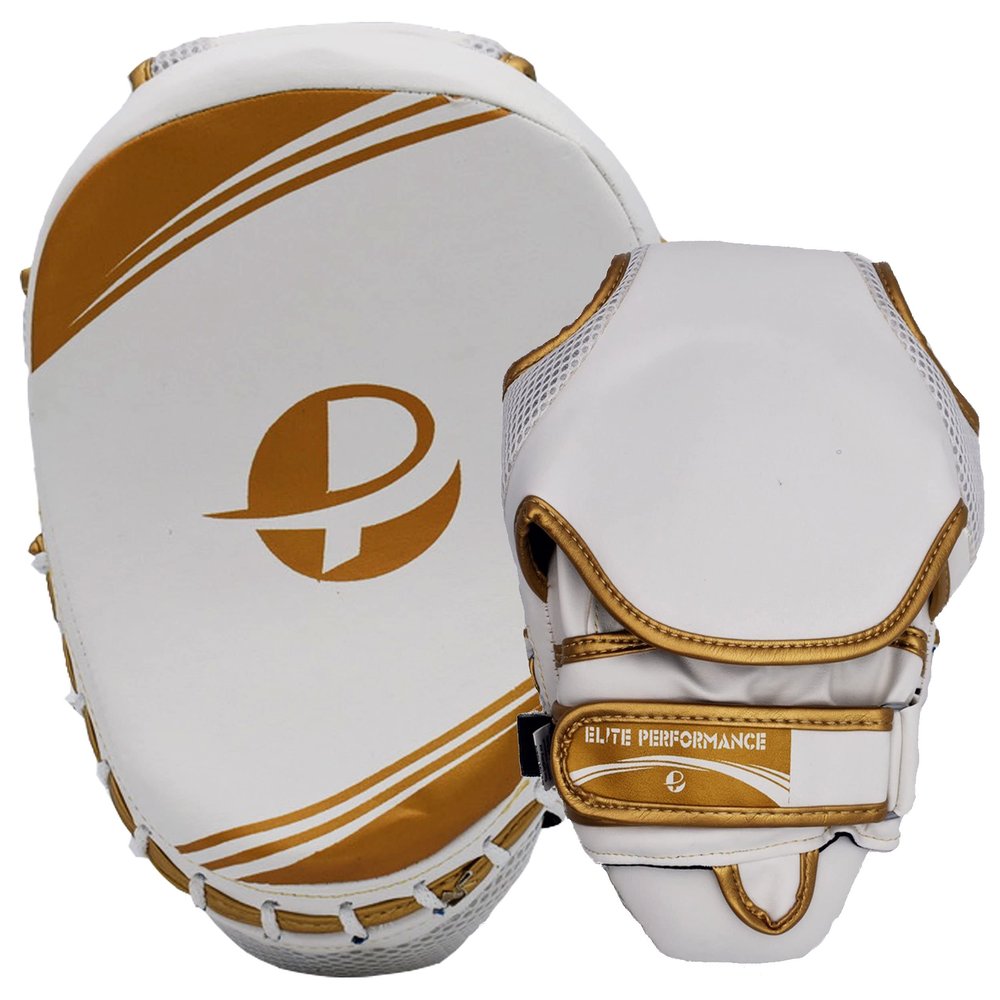 UFG Ultimate - Elite Focus Pad White Gold - Boxing MMA Muay Thai Training