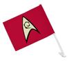 GRAPHICS & MORE Star Trek Engineering Shield Car Truck Flag with Window Clip On Pole Holder view 1