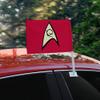 GRAPHICS & MORE Star Trek Engineering Shield Car Truck Flag with Window Clip On Pole Holder view 2