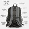 Xelfly Basketball Backpack with Ball Compartment  Sports Equipment Bag for Soccer Ball, Volleyball, Gym, Outdoor, Travel, Team  2 Bottle Pockets, Includes Laundry or Shoe Bag  25L (Gray) view 2