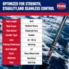 Penn Carnage III Surf Spinning Fishing Rod, Silver/Black/Gold, 10' - Medium Heavy - 20-40lb - 2pc view 4