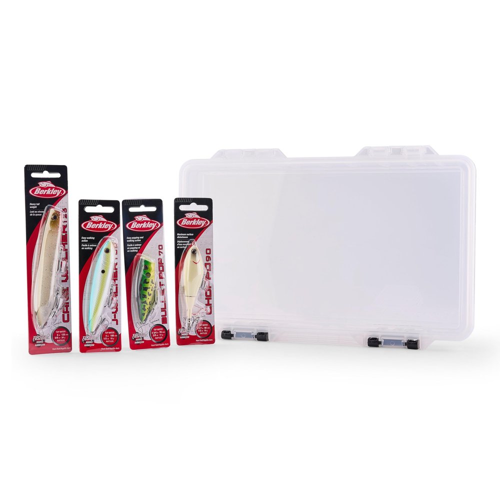 Berkley Choppo Topwater Fishing Lure, HD Golden Shiner, Size 75, Cupped Propeller Tail for Balance of Sound and Spray, Equipped with Sharp Fusion19TM Hook