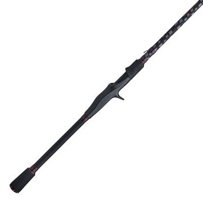 Abu Garcia 76 Vendetta Casting Fishing Rod, 1-Piece Rod, 12-25lb Line Rating, Medium Heavy Rod Power, Fast Action, 3/8-1 1/4 oz. Lure Rating, Black