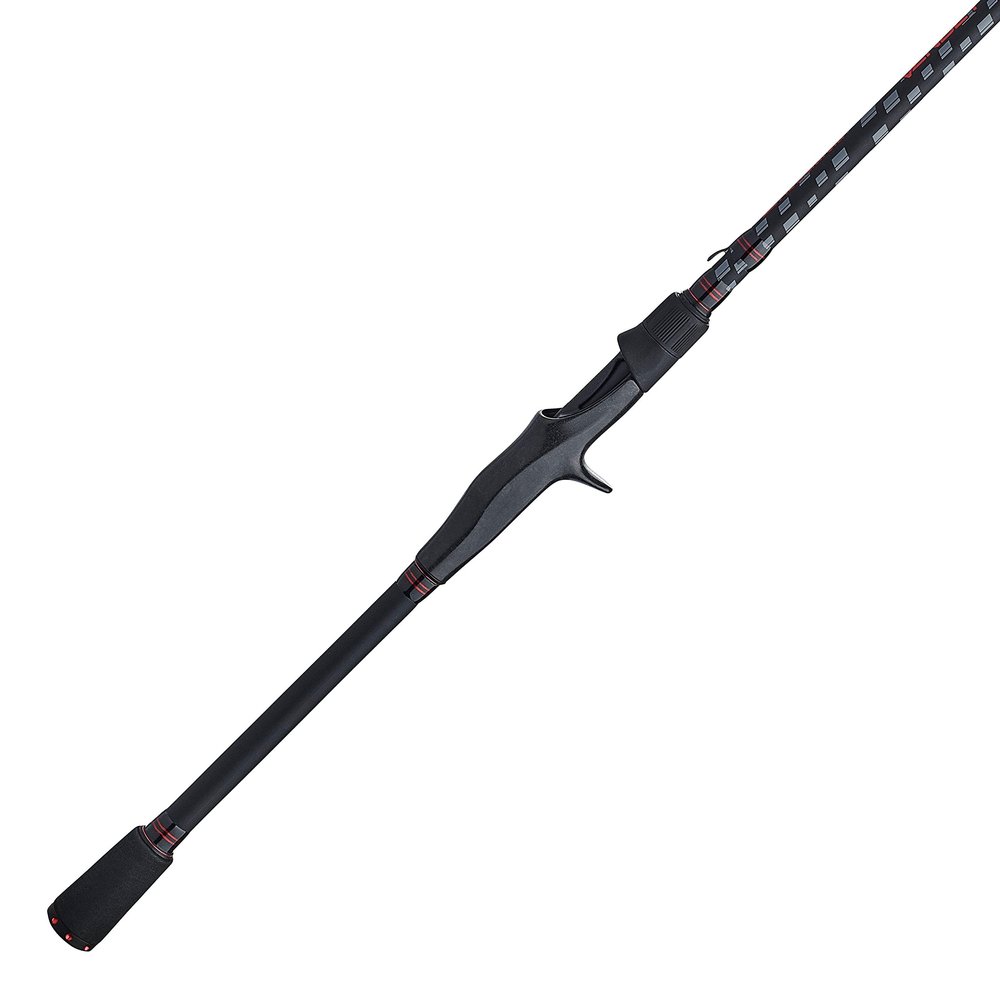 Abu Garcia 76 Vendetta Casting Fishing Rod, 1-Piece Rod, 12-25lb Line Rating, Medium Heavy Rod Power, Fast Action, 3/8-1 1/4 oz. Lure Rating, Black