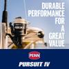 PENN Battle II Spinning Inshore Fishing Reel, Size 6000 (PURIV2500), HT-100 Front Drag, Max of 25lb, 6 Sealed Stainless Steel Ball Bearing System, Built with Carbon Fiber Drag Washers, Black Silver view 2