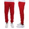 Galaxy by Harvic Mens Slim Fit Fleece Joggers with Side Pockets Red view 1