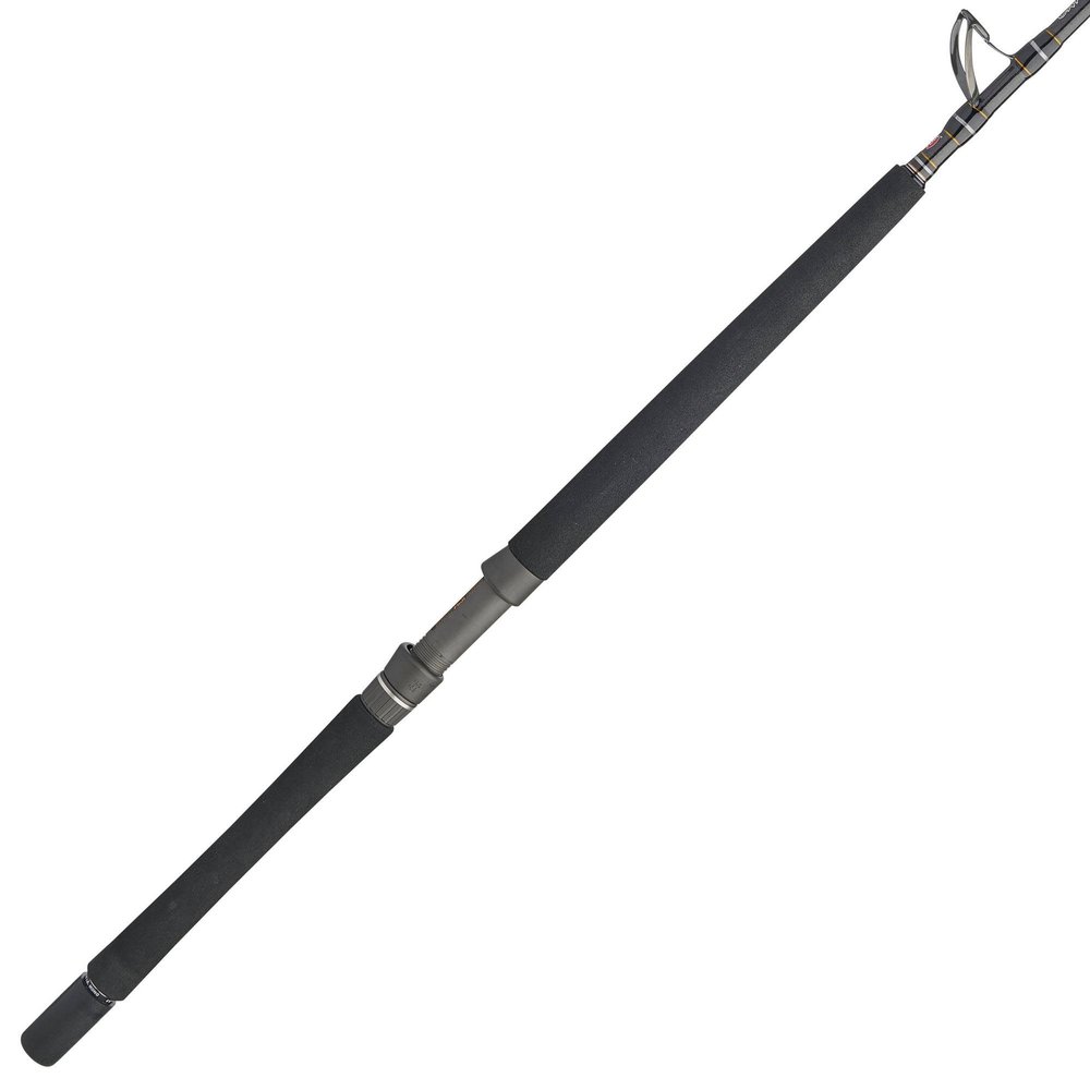 Penn Carnage III Boat Conventional Fishing Rod,Silver/Black/Gold, 7' - Extra Extra Heavy - 80-150lb - 1pc