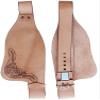 CHALLENGER Horse Western Adult Tooled Tan Leather Replacement Saddle Fenders 5229TN view 1