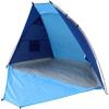 JUNELILY Blue Medium Beach Tent Sun Shelter for 2-3 Person Summer Vacation | Easy Setup Outdoors Canopy Cabana with Carry Bag Travel Family Weekend Holiday view 1