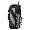 Boombah Catchers Superpack Bat Bag - 23-1/2" x 13-1/2" x 9-1/2" - USA Stars & Stripes Black Ops Black/White - Holds 4 Bats - Backpack Version (no Wheels) view 3