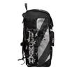 Boombah Catchers Superpack Bat Bag - 23-1/2" x 13-1/2" x 9-1/2" - USA Stars & Stripes Black Ops Black/White - Holds 4 Bats - Backpack Version (no Wheels) view 4