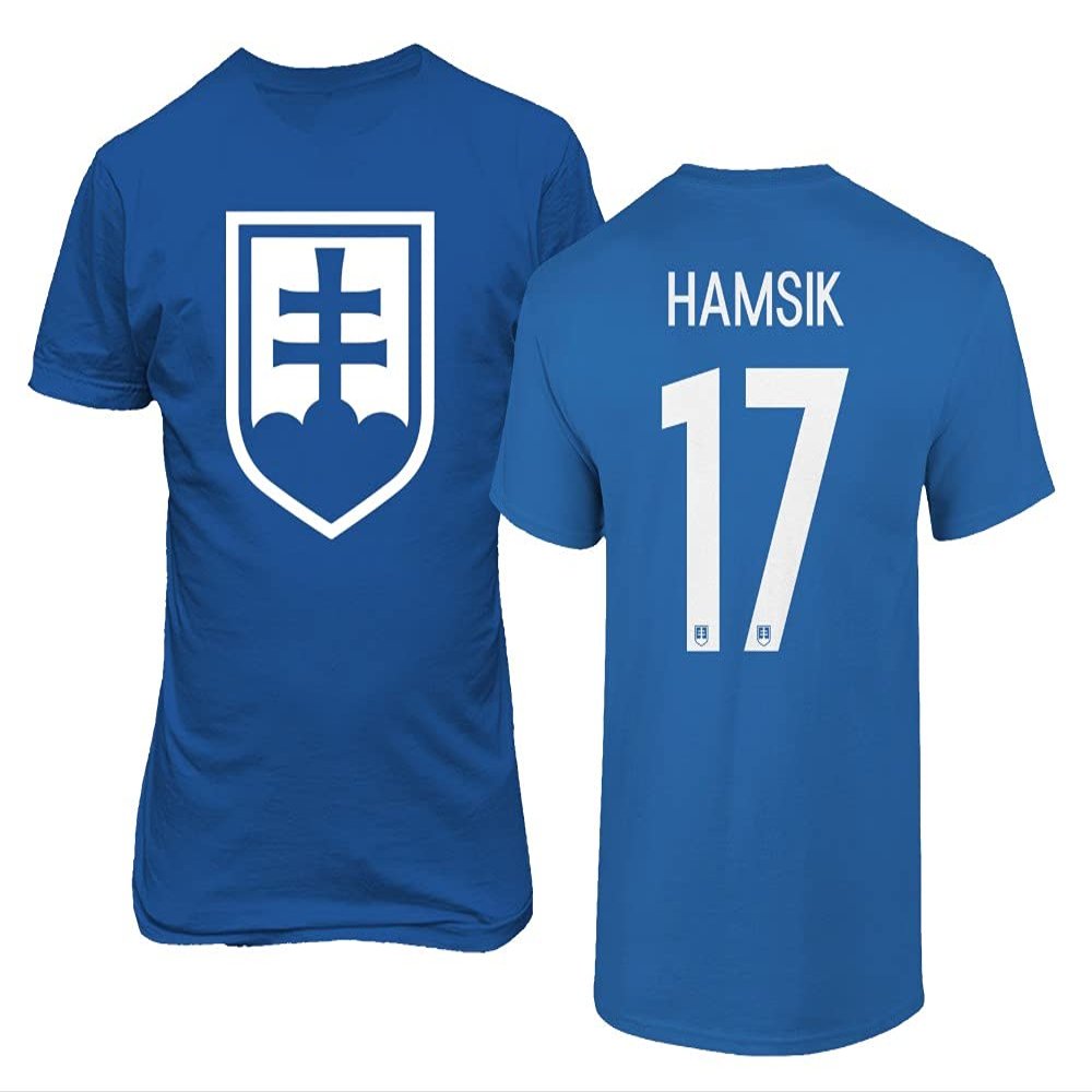 European Soccer 2020 Slovakia #17 Marek HAMSIK Jersey Style Unisex T-Shirt (Royal, 3X-Large)