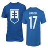 European Soccer 2020 Slovakia #17 Marek HAMSIK Jersey Style Unisex T-Shirt (Royal, 3X-Large) view 1