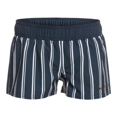 Roxy Girls' Same Time 2 inch Boardshort, Mood Indigo S at Down Stripe V, 8