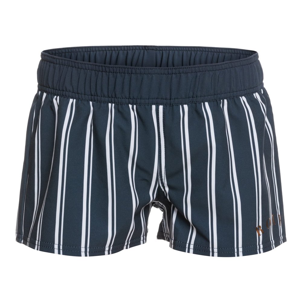 Roxy Girls' Same Time 2 inch Boardshort, Mood Indigo S at Down Stripe V, 8
