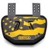 Battle Sports Novelty Football Back Plate  Hard Shell Lower Back Protector with Contoured Foam for High-Impact Protection - Adult, American Flag Gold/Black view 1