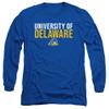 University of Delaware Official Stacked Unisex Adult Long-Sleeve T Shirt,Royal Blue, 3X-Large view 1