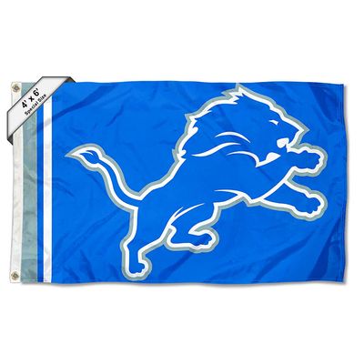 Detroit Lions 4x6 Foot Large Outdoor Pole Flag