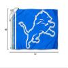 Detroit Lions 4x6 Foot Large Outdoor Pole Flag view 2