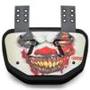 Battle Sports Novelty Football Back Plate  Hard Shell Lower Back Protector with Contoured Foam for High-Impact Protection - Adult, Krazy Klown, White view 1
