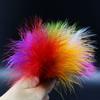 WellieSTR 100pcs 10 Colors asssorted Turkey Marabou Blood Feathers Fly Tying Woolly Bugger Dyed Feather Materials Bonefish Fly view 2