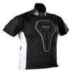 Winnwell Mens Padded Compression Shirt - Sports Under Shirt for Football, Hockey, Baseball & Paintball - Protective Shirt with Chest & Shoulder Padding (Senior) Black view 1