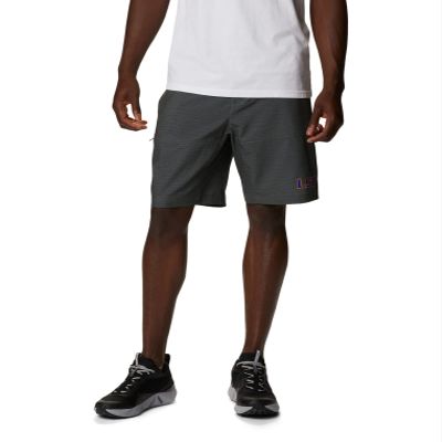 Columbia Men's Collegiate Twisted Creek Short, LSU - City Grey Heather, Medium x 9L