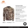 First Lite Men's Wick Quarter Zip - Ultralight Merino Wool Camo Hunting Baselayer - First Lite Specter - Medium view 3