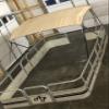 Complete Beige Pontoon Boat Square Tube Bimini Top Kit 9'x8' by Cypress Rowe Outfitters: Ideal Shade Bimini Canvas(with Boot), Frame, Hardware for Years of Durable, Lasting Reliable Shade view 4