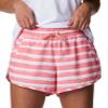 Columbia Women's Bogata Bay Stretch Printed Short, Coral Reef Brush Stripe, XX-Large view 4