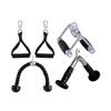 Ader Gym Cable Attachments- Double D Row Handle w/Rubber Grips, V Shaped Bar, Double Tricep Rope & Nylon Cable Handles- Cable Machine Accessories Attachment for Home Gym Weight Fitness view 1