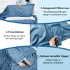 MongByYa Sleeping Bag Liner Lightweight Compact Sleeping Bag Sack Portable Clean Travel Sheet Camping Sleep Sheet for Backpacking Hotel Hiking (Mystic Blue, 82.7" X 63) view 4